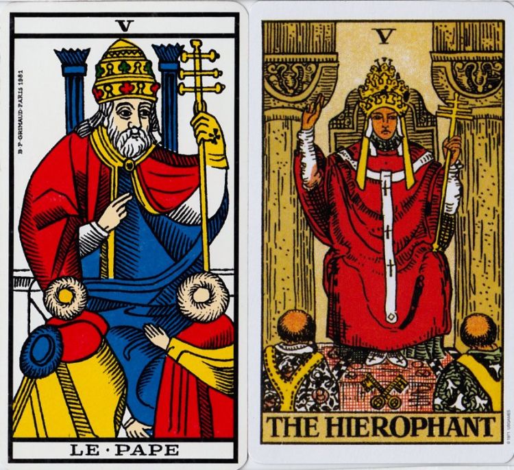 5. Der Papst (PAPE) / Der Hierophant