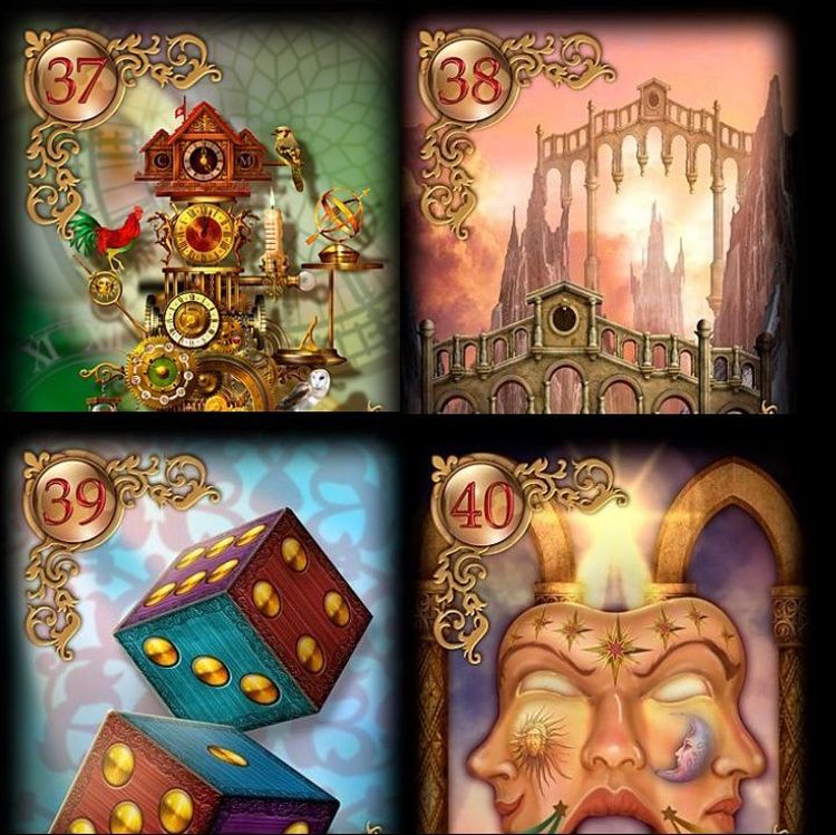 cartes bonus du Gilded Reverie Lenormand