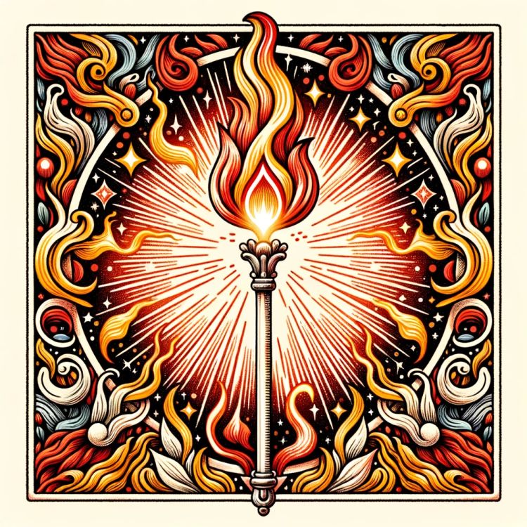 Die Stäbe (Das Feuer = Wunsch)